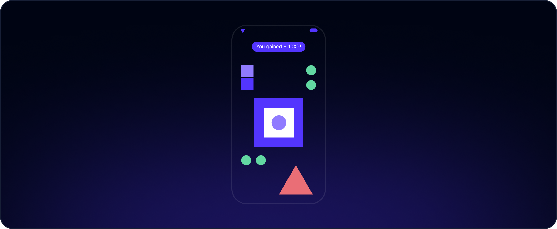 Abstract mobile game interface